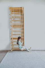 Three Little Tots Betula Swedish Wall Ladder - 79 Height, alternate angle