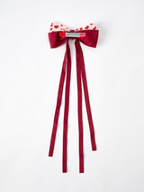Three Little Tots Cherry Bow Ribbon 4 5 Inch Hairpin, alternate angle