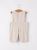 Three Little Tots Fall Halloween and Thanksgiving Pumpkin Smock Embroidered Boys Romper, sixth additional photo