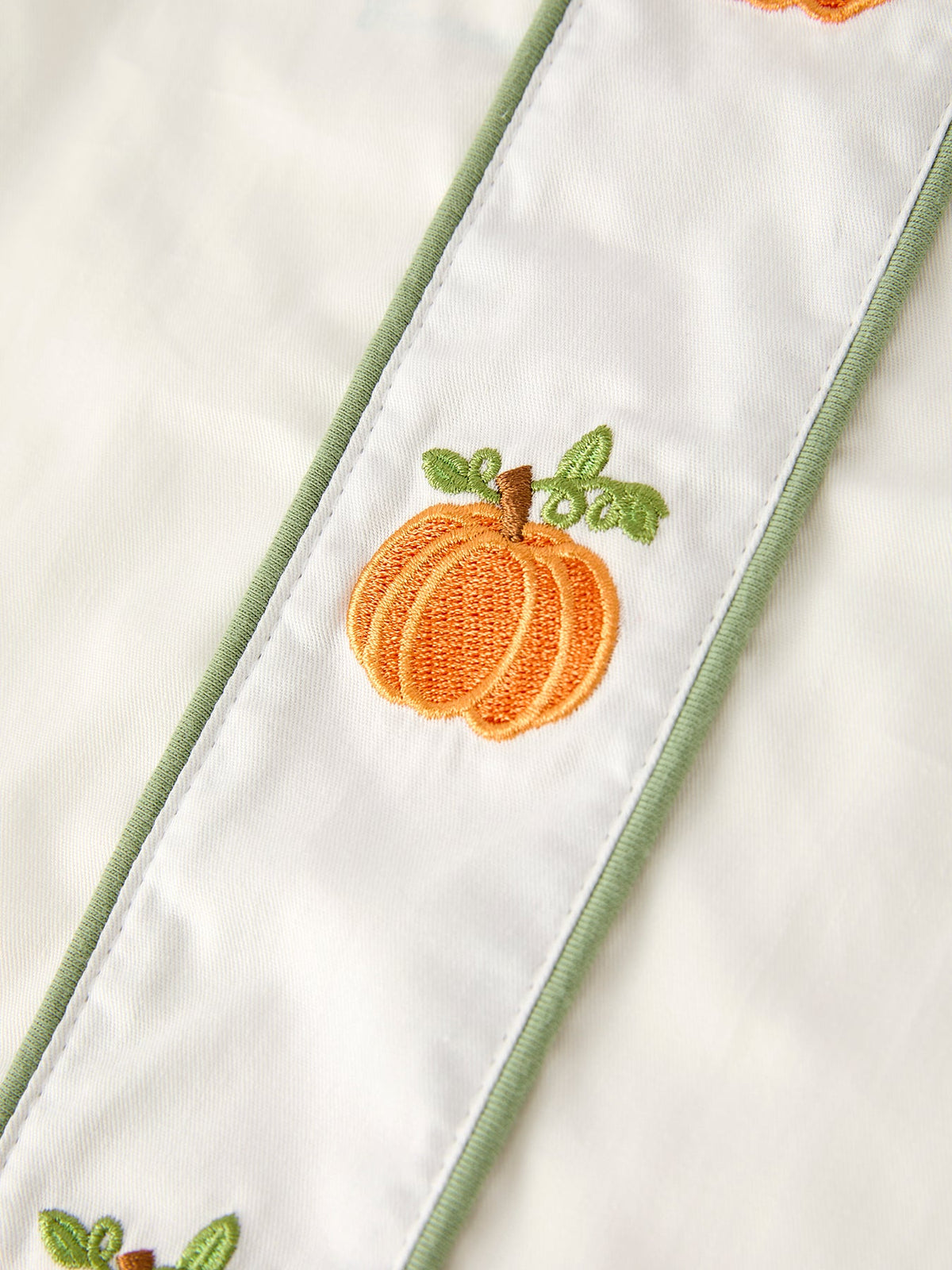 Three Little Tots Thanksgiving and Halloween Pumpkin Applique Boy's Set, third additional photo