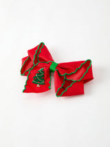 Winter Christmas tree Hair Clip