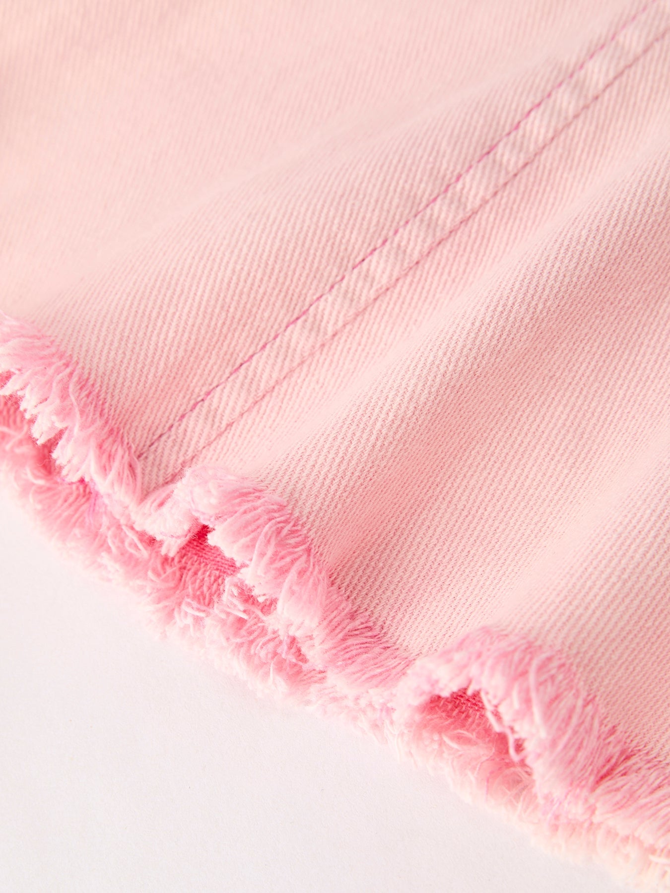 Three Little Tots Pink Bell Bottom Jeans Frayed Hem with Cargo Pockets, extra product detail