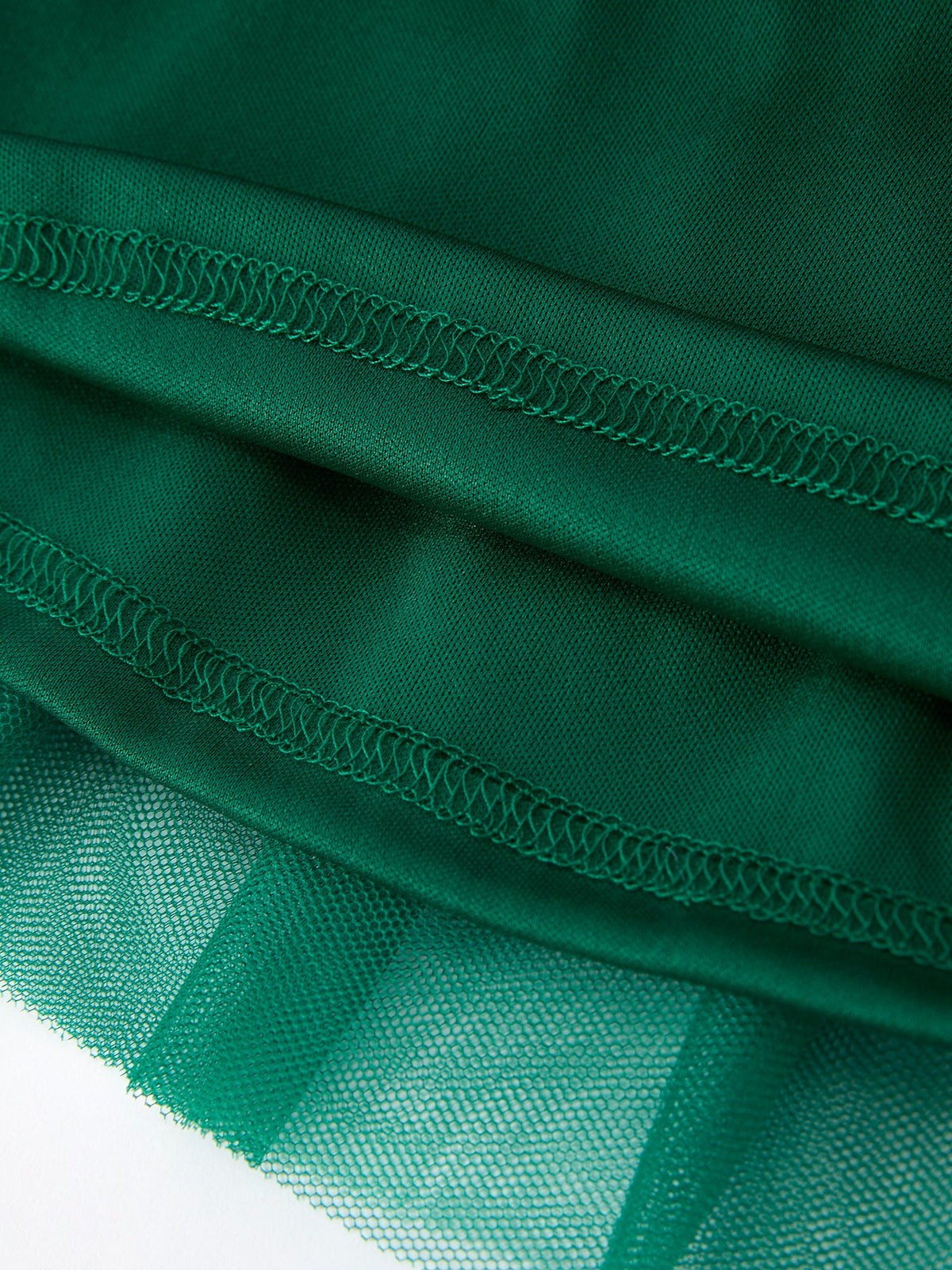 Christmas Candy Cane Sequin Applique Green Tulle Skirt