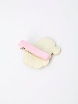 Christmas Pink Santa Girls 2-inch Hair Clip– Pink Girls' Hair Accessory