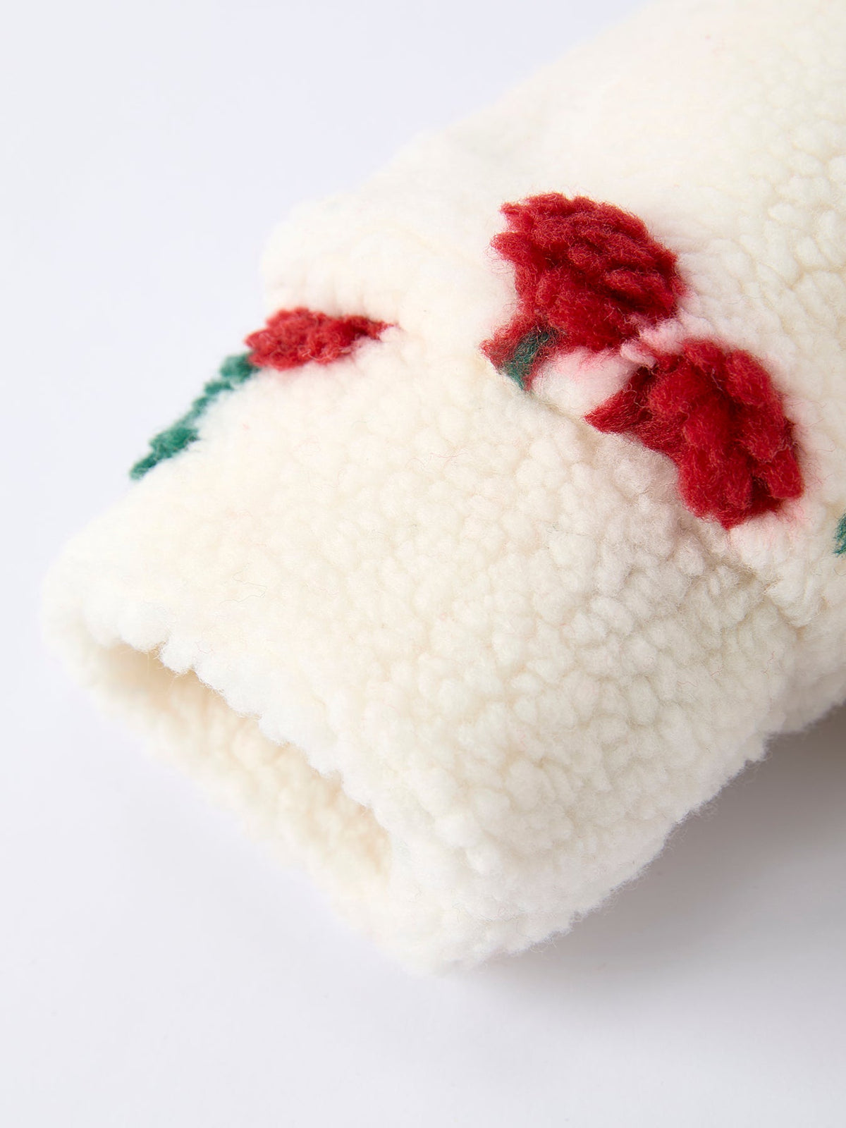 Three Little Tots Cherry Plush Jacket for Girls Zip-Up Winter Coat, extra product detail