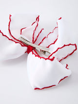 Back-to-school Apple Applique Girls Hairpin 4 Inches/6.25 inches