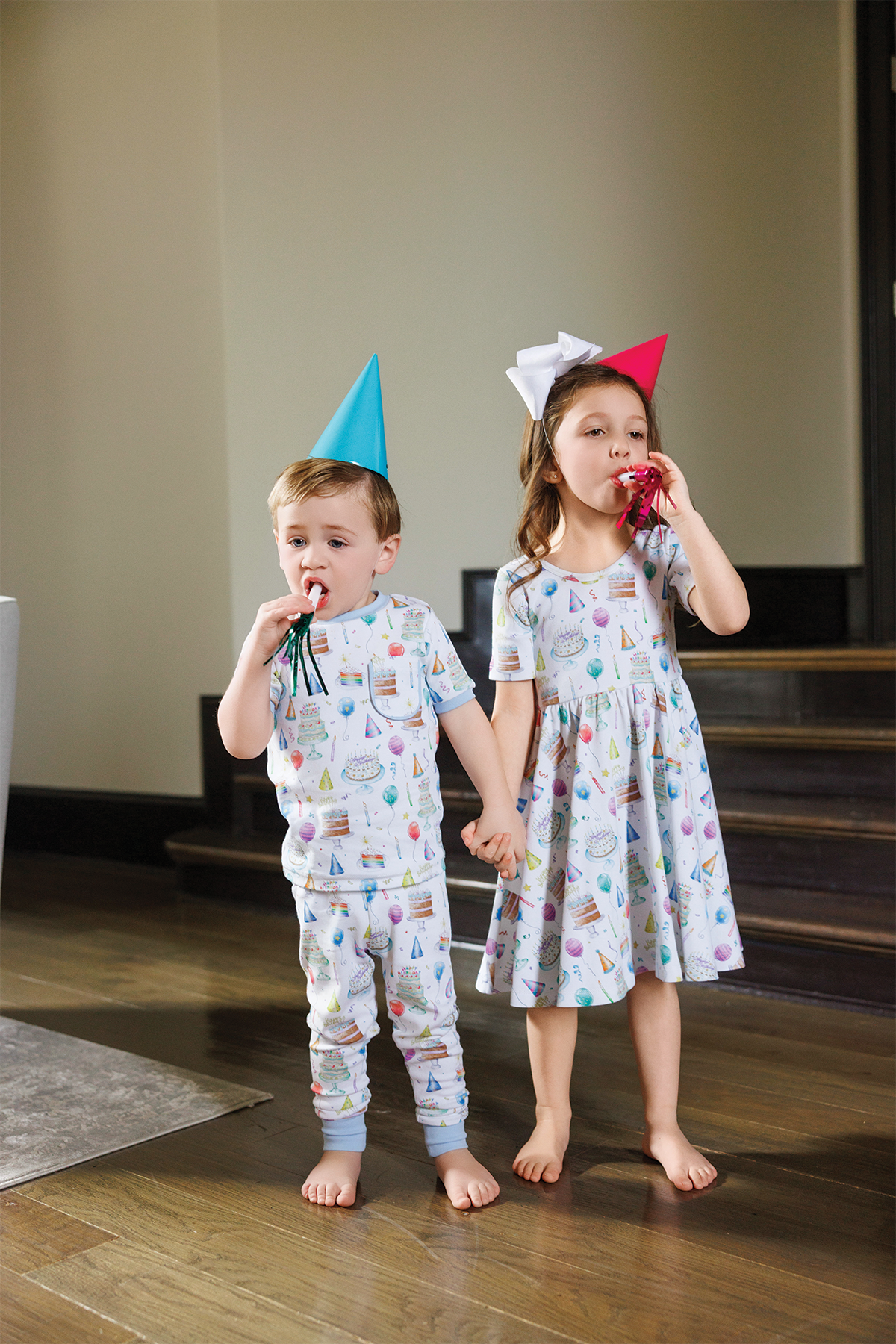 Three Little Tots Happy Birthday Organic Cotton Pajama Set, additional view