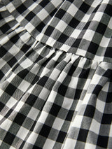 Mommy & Me Plaid Girl Smocked Ruffle Dress