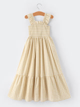 Mommy & Me Adult Plaid Smocked Dress