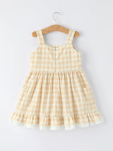 Mommy & Me Plaid Girl  Dress With Pocket
