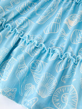 Spring Ocean  Girls Strap Dress