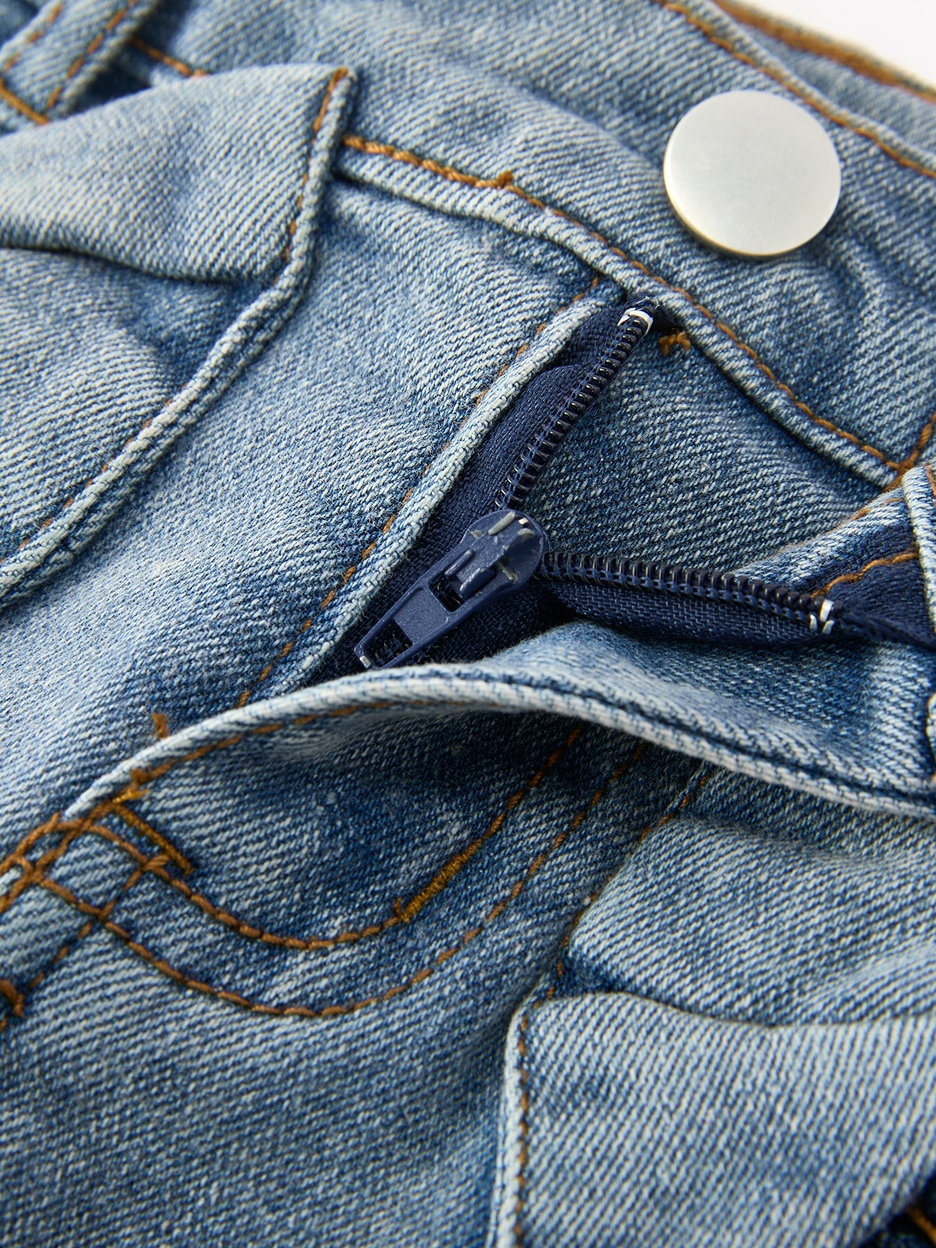 Denim Bow Girls Skirt