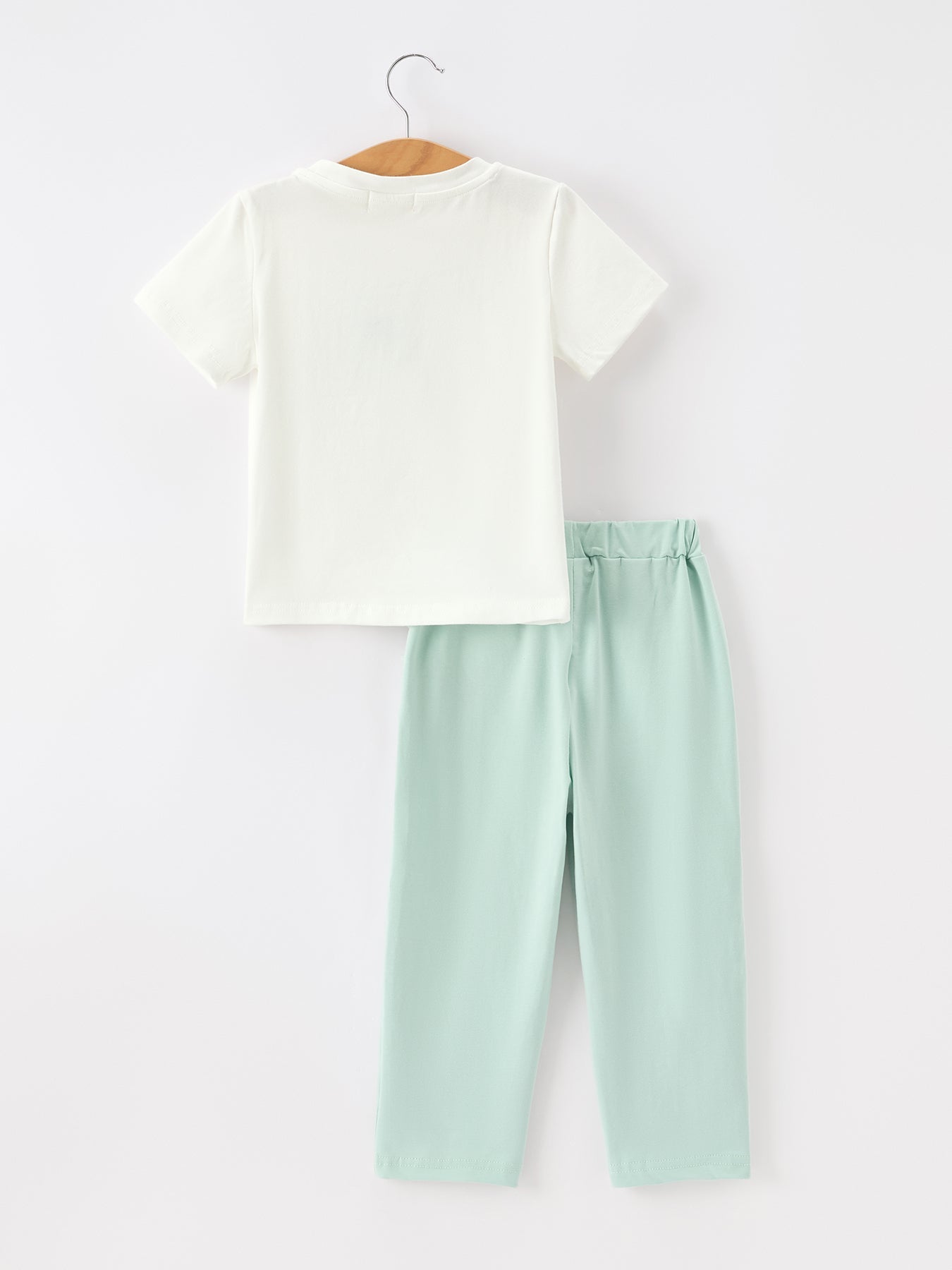 Three Little Tots Western Horse Embroidery Boys Set T Shirt Pants Outfit, additional product photo