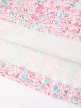 Pink Bow Smocked Floral Girl Dress