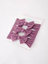 Three Little Tots Baby Girl Bow Headband Same Color 3 Piece Set, additional view