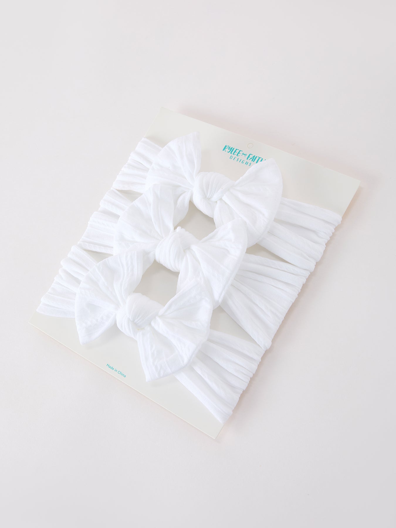 Three Little Tots Baby Girl Bow Headband Same Color 3 Piece Set, eighth additional photo