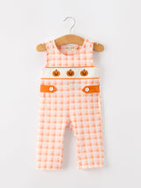 Three Little Tots Halloween Pumpkin Plaid Boys JonJon