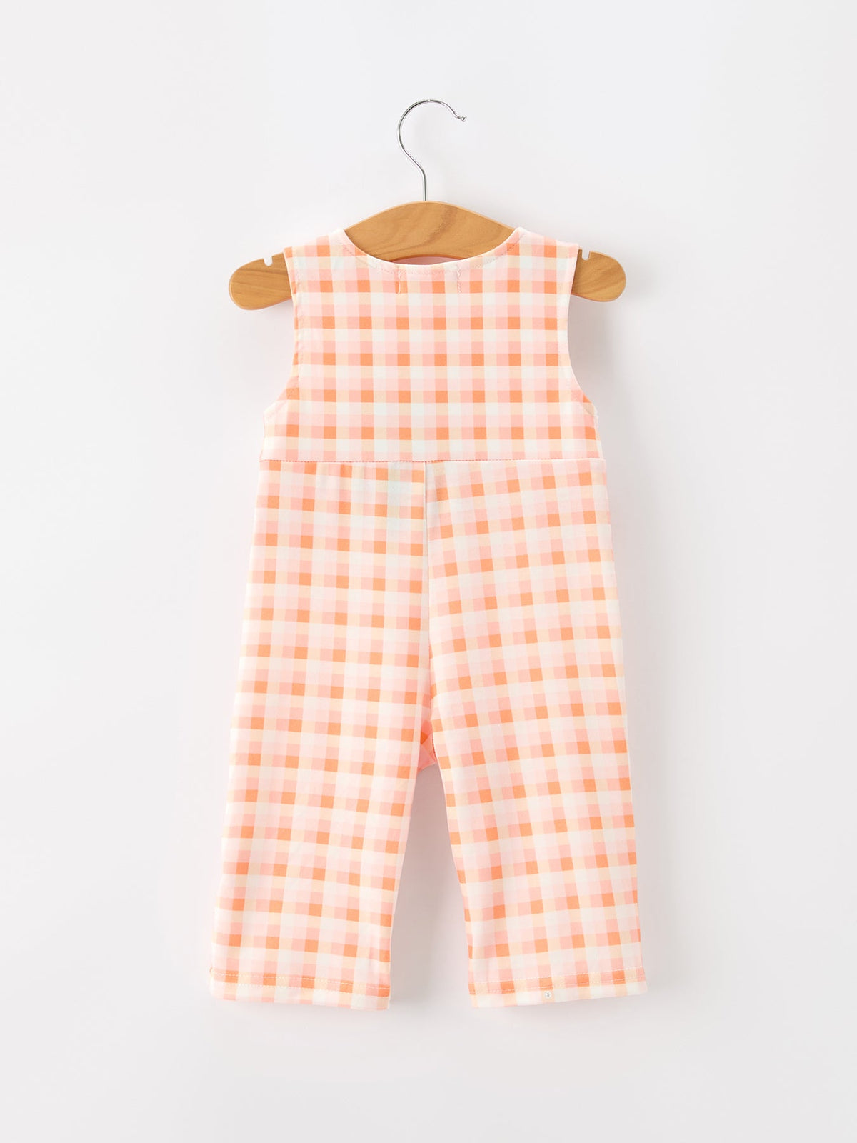 Three Little Tots Halloween Pumpkin Plaid Boys JonJon, additional product photo