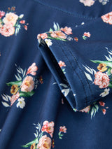 Fall Floral Girls Long Sleeve Dress