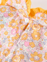 Three Little Tots Halloween Pumpkin Floral Baby Bubble Romper, extra product detail