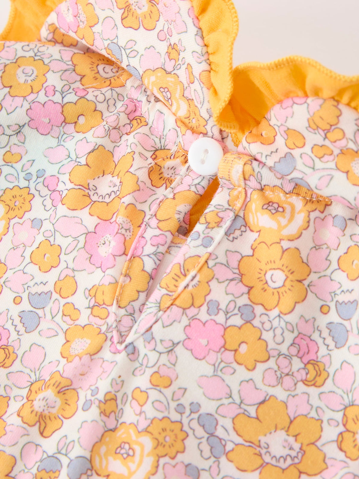 Three Little Tots Halloween Pumpkin Floral Baby Bubble Romper, extra product detail