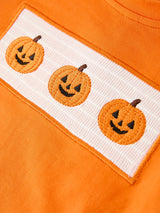 Three Little Tots Halloween Pumpkin Plaid Boys Pants Set, additional view