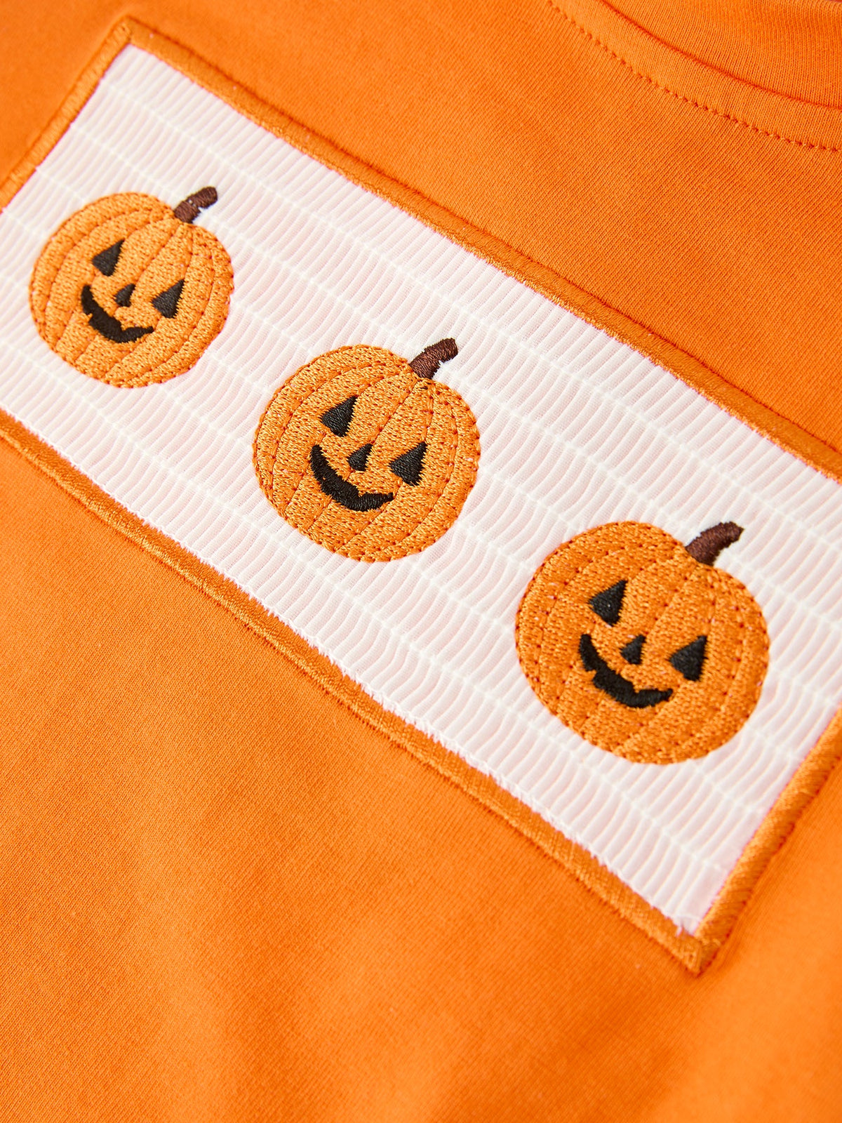 Three Little Tots Halloween Pumpkin Plaid Boys Pants Set, additional view
