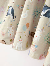 Three Little Tots Farm Animal Birthday Twirl Girls Dress, alternate angle