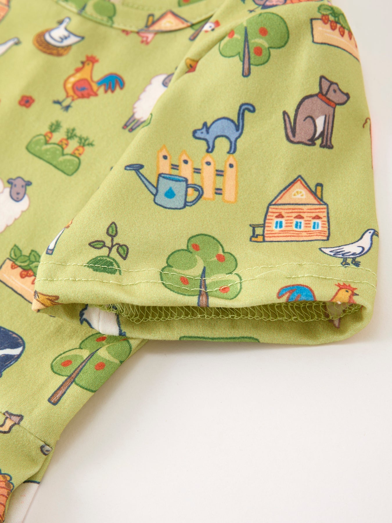 Three Little Tots Countryside Farm Animal Pasture Twirl Girls Dress, additional view