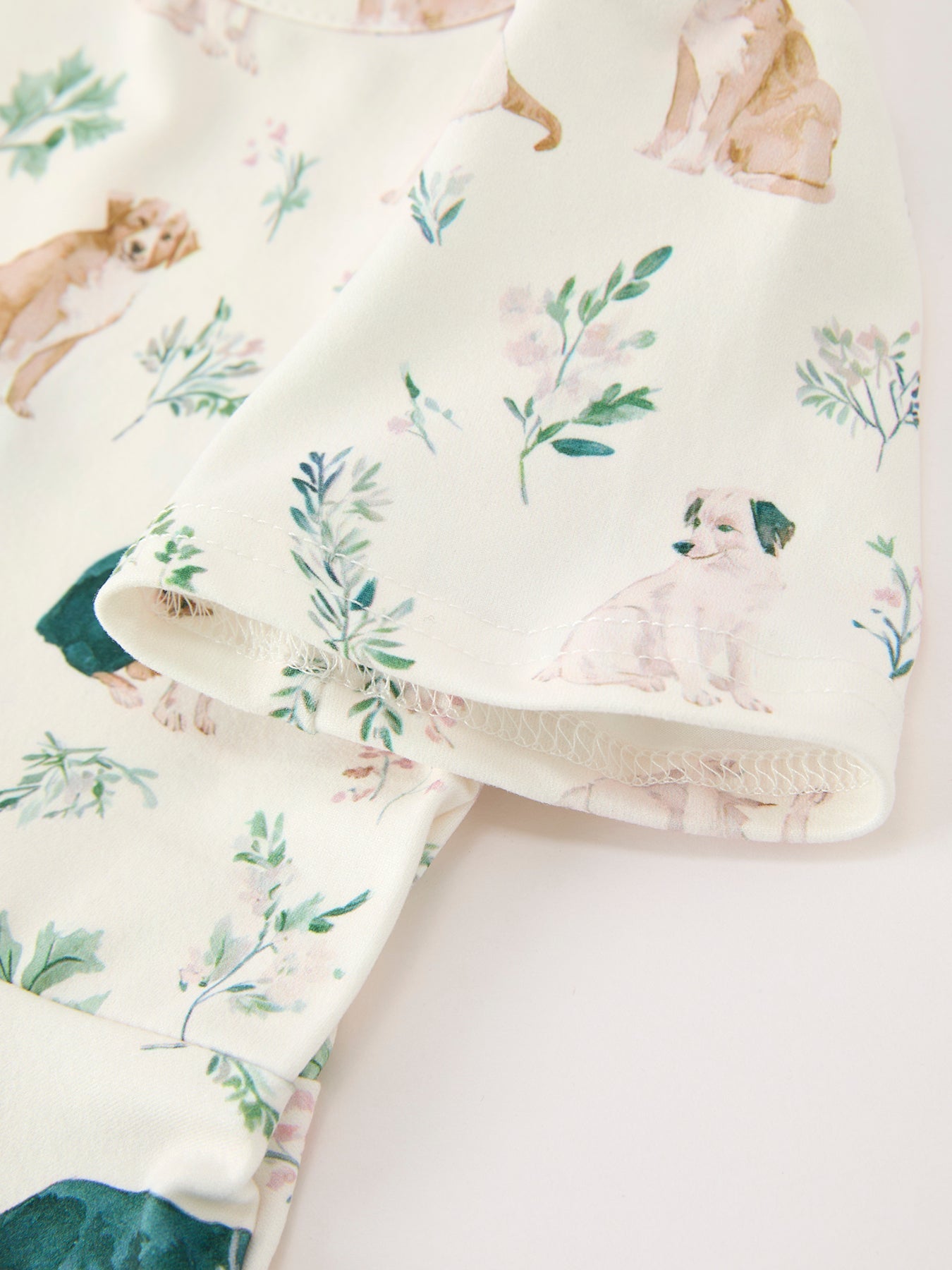 Three Little Tots Puppy Floral Twirl Girls Dress, additional view