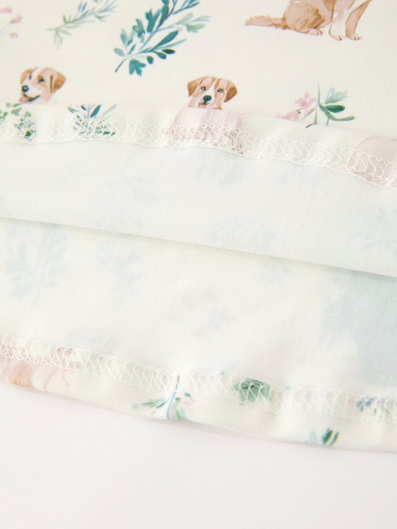Three Little Tots Puppy Floral Twirl Girls Dress, extra product detail