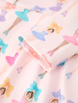 Three Little Tots Fall Colorful Ballet Character Girls Long Sleeve Twirl Dress, additional view