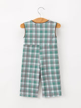 Plaid Moose Smocked Baby Boy JonJon