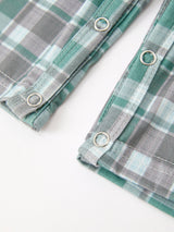 Plaid Moose Smocked Baby Boy JonJon