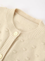 Christmas Tree Knit Cardigan Kids Holiday Sweater Button Front