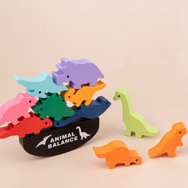 Three Little Tots Animal balance building blocks, in Dinosaur World