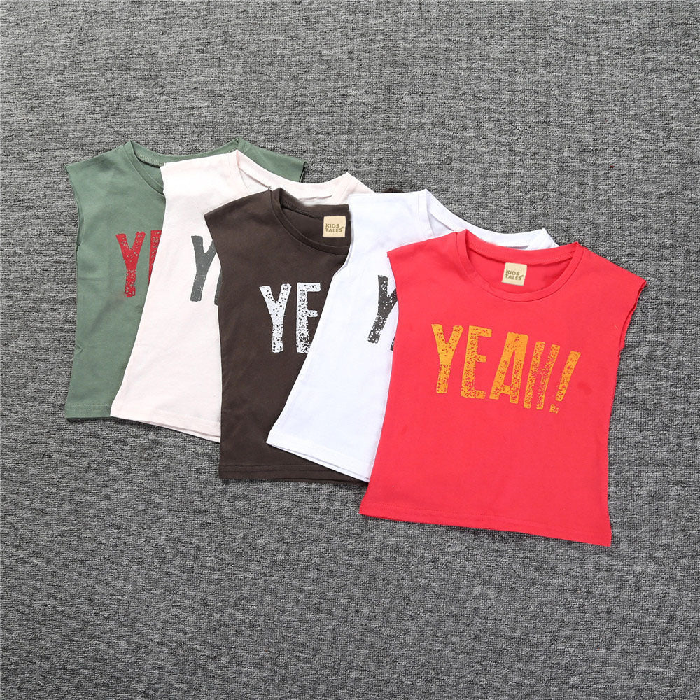 Children's sleeveless muscle t-shirt
