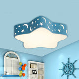 Celestial Cuddles: Sparkling Starry Night LED Ceiling Light for Kids
