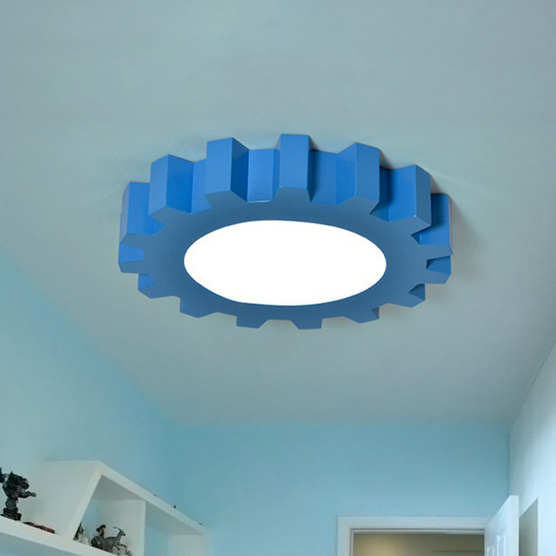 Whimsical Gears: Modern LED Ceiling Light for Kids