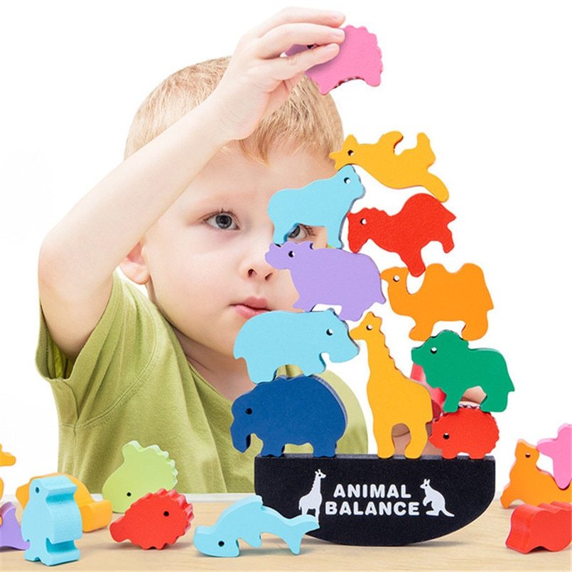 Three Little Tots Animal balance building blocks