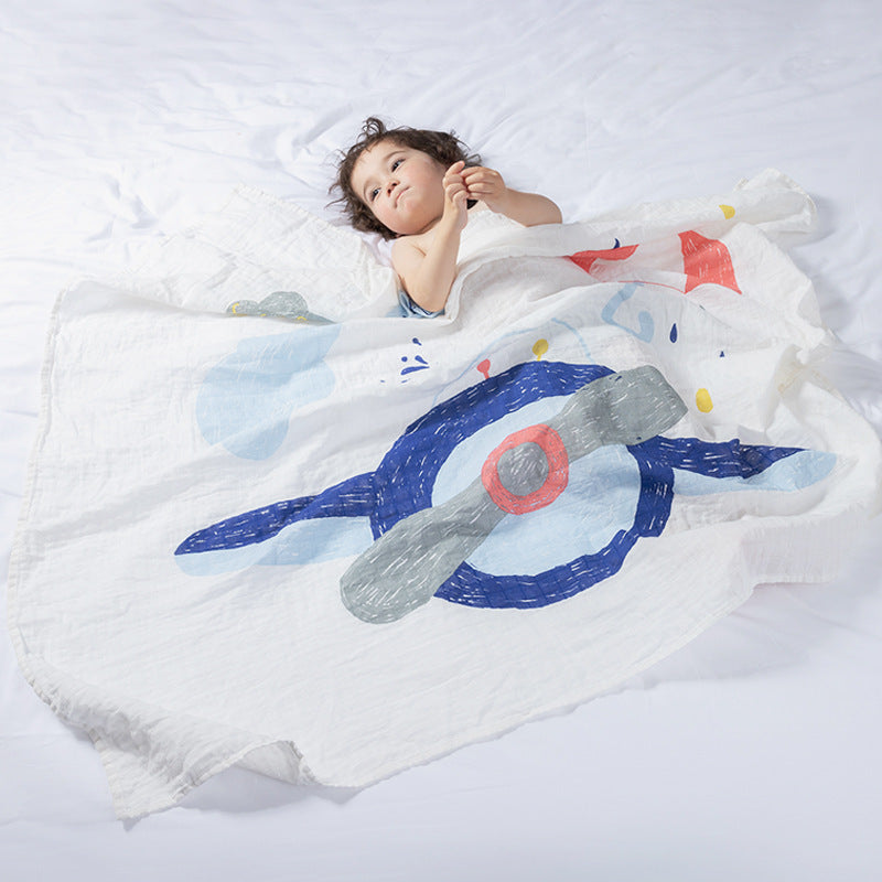 Three Little Tots Baby swaddle, in Fly