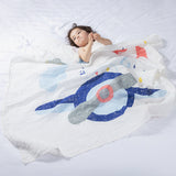 Three Little Tots Baby swaddle, in Fly