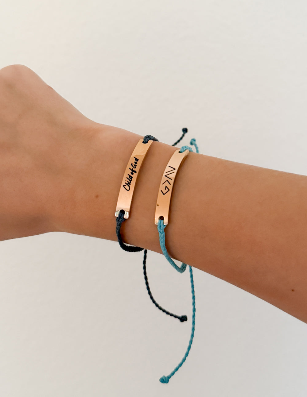 Three Little Tots Black Child of God Bracelet, alternate angle