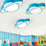Cosmic Cutie: Cartoon Planet LED Ceiling Lamp for Kids
