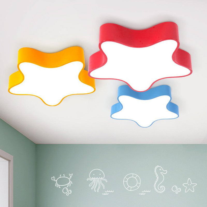 Aurora's Colorful Starry Night LED Ceiling Light for Kids