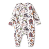 Farmer's Market Baby Zipper Romper – Soft Bamboo One-Piece