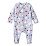 Grand Slam Baseball Bamboo Zipper Romper for Baby