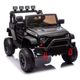 HIFINE 24V Kids Ride On Car W/Parents Remote Control, Black