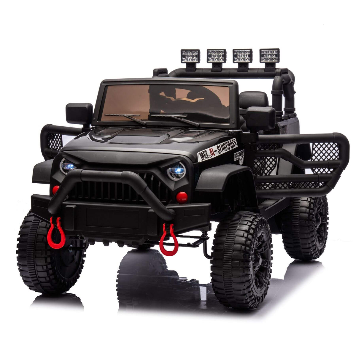 HIFINE 24V Kids Ride On Car W/Parents Remote Control, Black