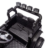 HIFINE 24V Kids Ride On Car W/Parents Remote Control, Black